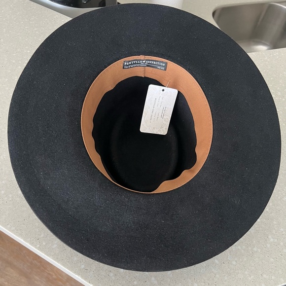 Peruvian Connection Gaucho Hat Wool | Wide Brim Black | One Size NWT - Picture 12 of 15